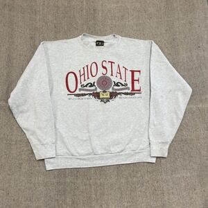 vintage ohio state university sweatshirt mens XL gray 1990s USA